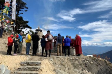 Guest offering prayer
